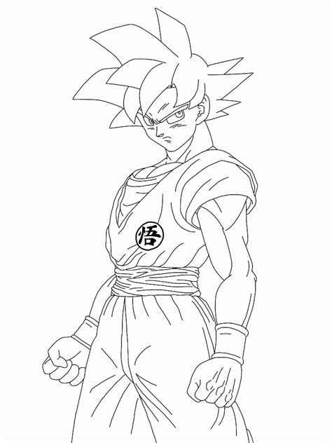 Color dragon ball z manga famous hero of the 90s ! Ssg Goku Coloring Pages - Coloring Home