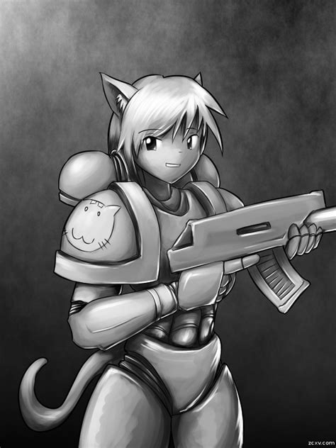 40k Catgirl By Expiredpopsicle On Deviantart