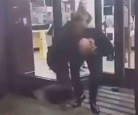 McDonald S Bouncer Body Slams Man To The Ground In Belfast Daily Mail Online