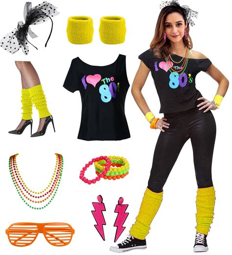 Womens I Love The 80s Disco 80s Costume Outfit Accessories 80s Party Costumes 80s Party