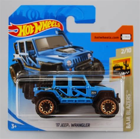 Hot Wheels 2019 17 Jeep Wrangler 13250 Short Card Baja Blazers 210