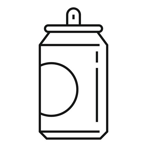 Soda Tin Can Icon Outline Style 14529123 Vector Art At Vecteezy