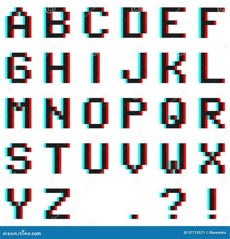 All Letters Pixel Art