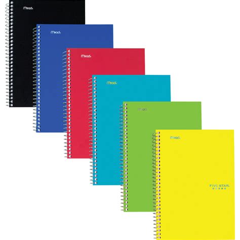 Mead Five Star Wirebound Subject Notebook Spiral And Wireless Notebooks