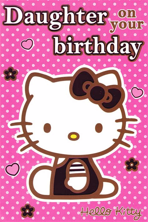 Hello Kitty Daughter Birthday Card [classic] Cardspark