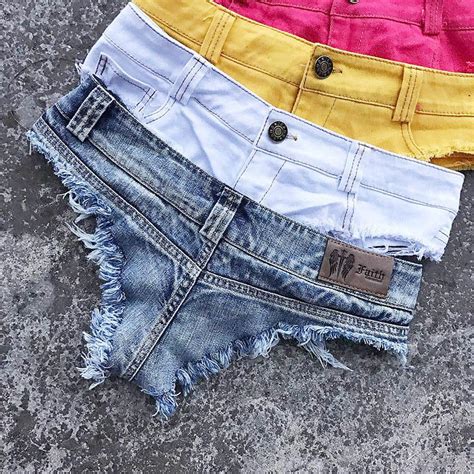 women sexy low waist mini short jeans booty shorts denim summer beach casual hot bikini bottom