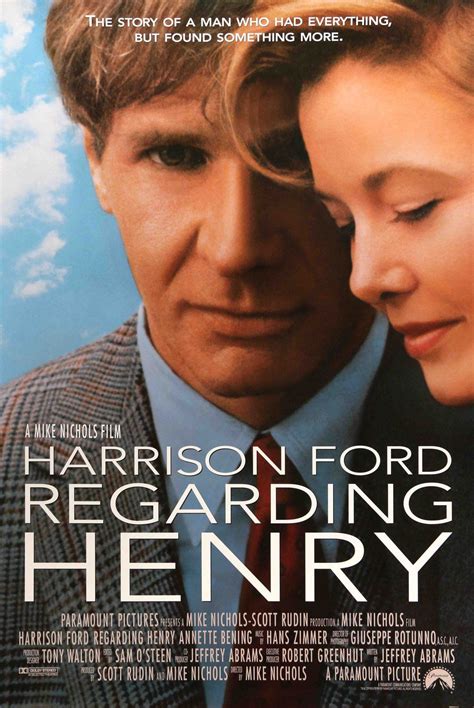 Regarding Henry (1991) | Romantic movies, Regarding henry, Harrison ford