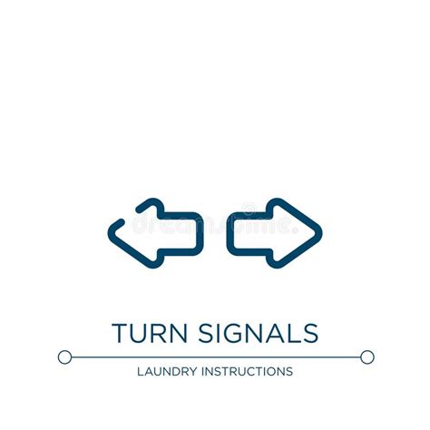 Car Turn Signals Line And Glyph Icon Auto And Panel Dashboard Sign