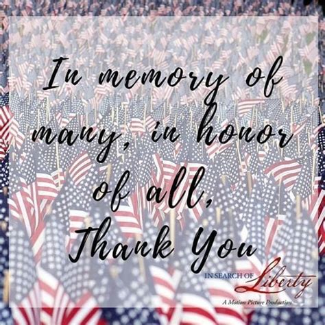In Memory Of Many Memorial Day Quotes Holiday Quotes Happy Memorial Day