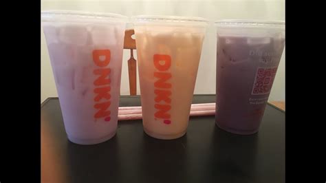 New Dunkin Donuts Coconut Refreshers Review Mukbang Youtube