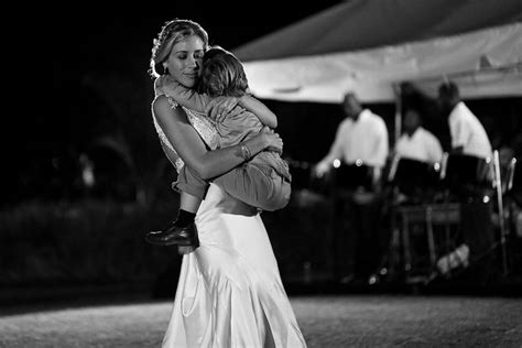 Bride And Son Dancing At Outdoor Reception Four Seasons Resort Nevis West Indies Bride And