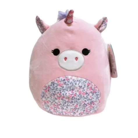 Squishmallows Official Kellytoy Spring Squad 8 Inch Mikah The Pink