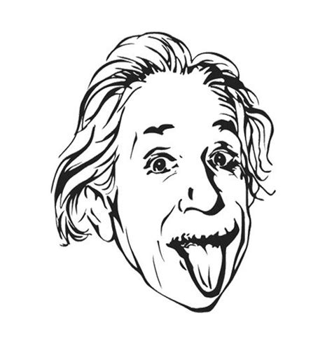 Albert Einstein Face Printables
