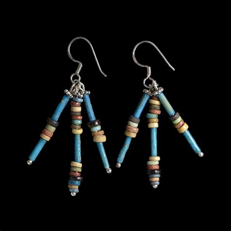 Egyptian Bead Earrings Beads C 1570 535 Bc Ancient Resource