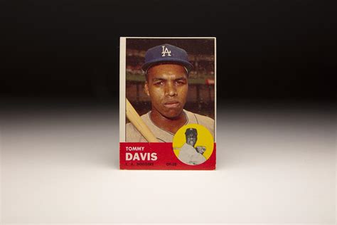 Cardcorner 1963 Topps Tommy Davis Baseball Hall Of Fame