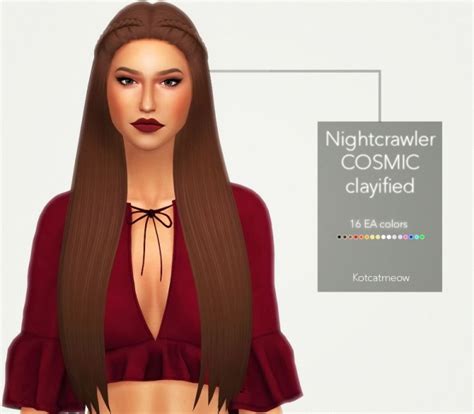 Nightcrawler Cosmic Hair Clayified At Kotcatmeow Sims 4 Updates