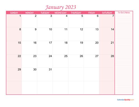 Monthly 2023 Calendar Calendar Quickly Printable 2023 Calendars Pdf
