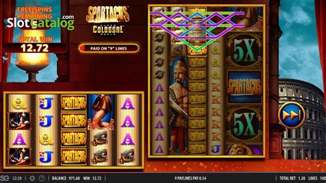 Spartacus Super Colossal Reels Slot From Wms Gameplay Youtube