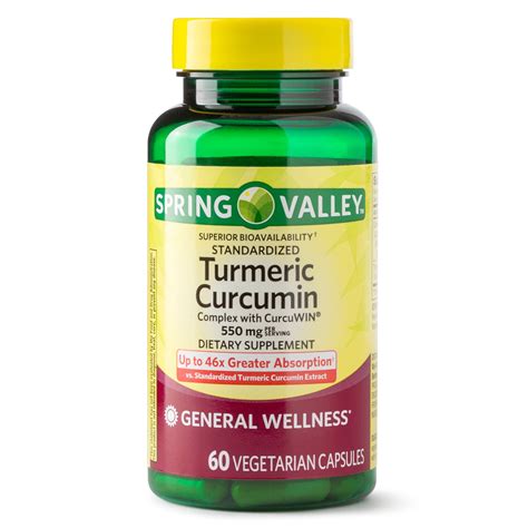 Spring Valley Standardized Turmeric Curcumin Complex Vegetarian