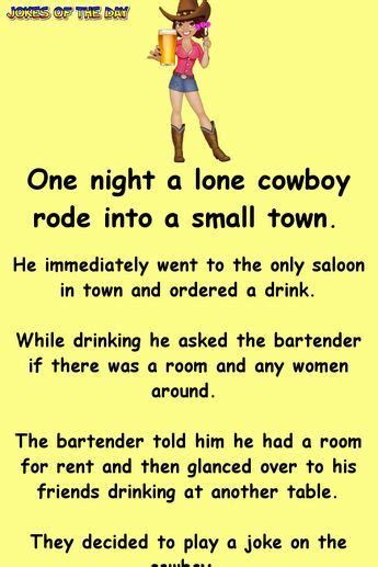 The Bartender Decides To Play A Trick On The Cowboy Jokes Best