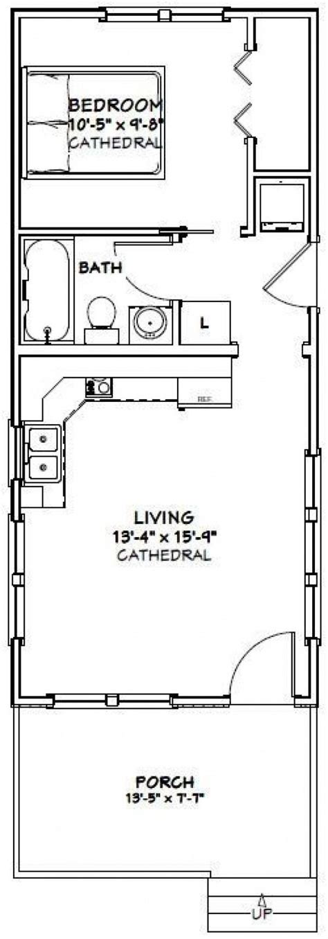 14 X 32 Plans Shedplans Tiny House Floor Plans Tiny House Plans
