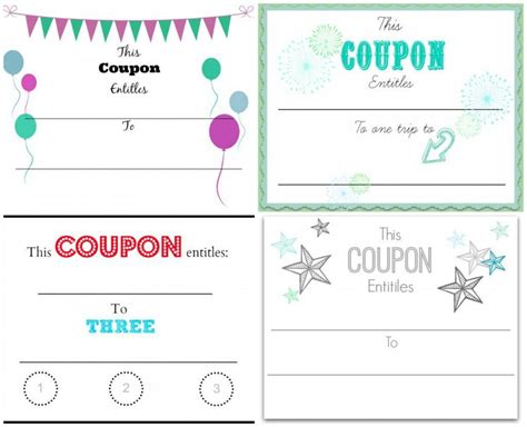 Blank Coupon Template Free Addictionary