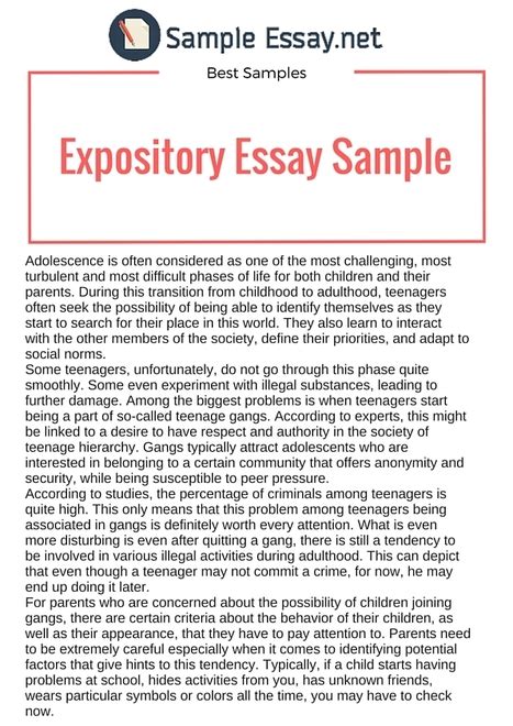 😀 Expository text examples. Expository Essay Examples. 2019-02-16