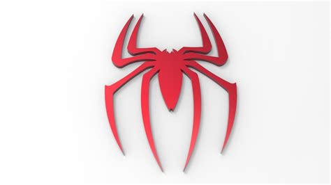 3d Asset Spiderman Logo Badge Cgtrader