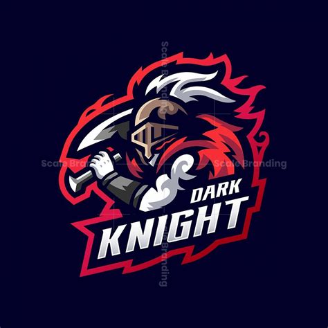 Dark Knight Mascot Logo