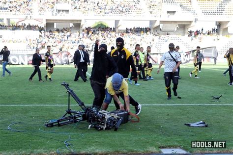 Home football chile primera division colo colo vs coquimbo unido. Coquimbo Unido fans stage protest on pitch during match with Audax Italiano