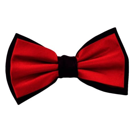 Red And Black Double Coloured Bow Tie From Ties Planet Uk