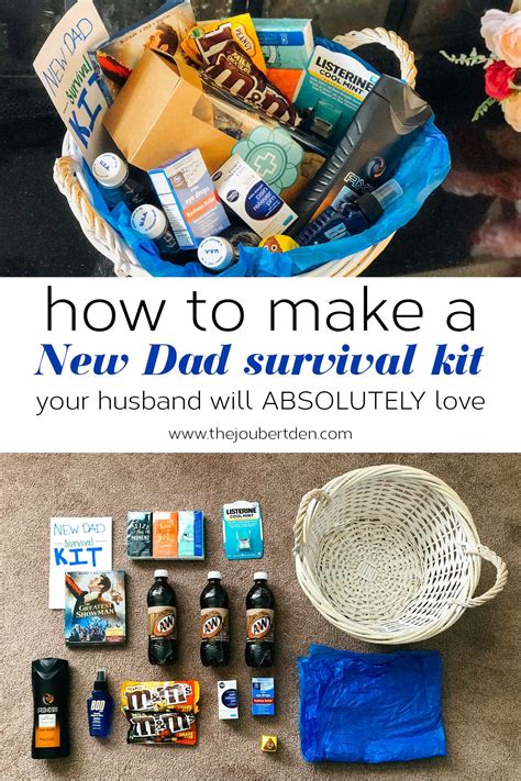 How To Make A New Dad Survival Kit Your Husband Will Absolutely Love Dad Survival Kit New Dad