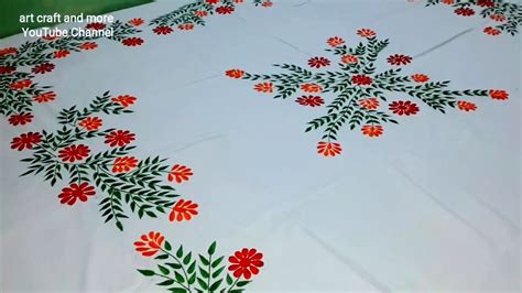 New Bed Sheets Design I Hand Embroidery Designs Youtube
