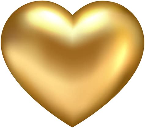 Golden Heart Png Transparent Images