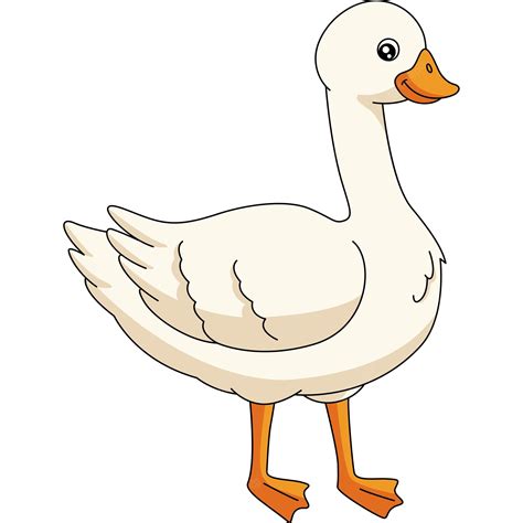Premium Vector Goose Cartoon Colored Clipart Illustration