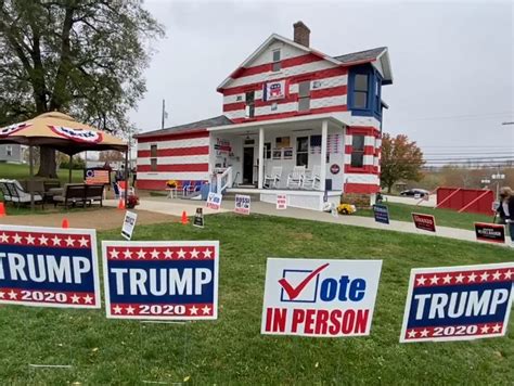 ‘trump House In Pennsylvania Attracting Up To 1500 People A Day Ahead Of Election The