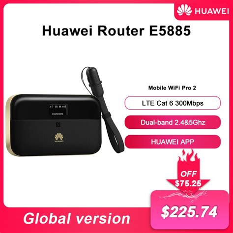 unlocked huawei wifi 2 pro e5885 e5885ls 93a mobile pocket wifi wireless router with 6400mah one