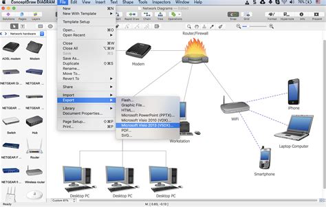 Visio Network Topology Shapes Learn Diagram