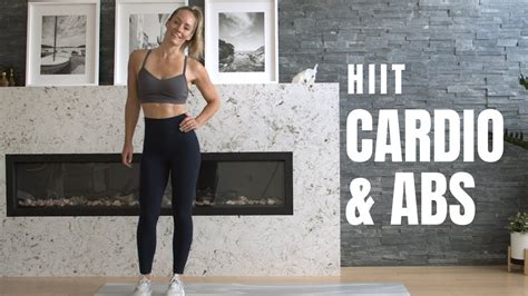 No Jumping Hiit Cardio Abs Workout Youtube