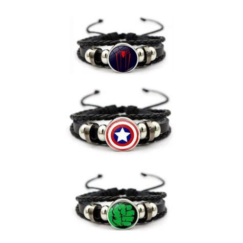 Marvel Comics Superheroes Leather Bracelet Preeti