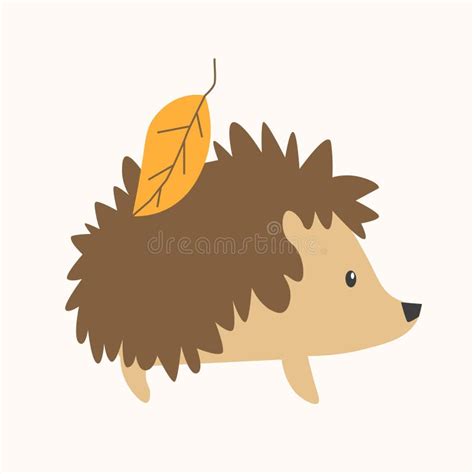 Cartoon Cute Hedgehog Vector Stock Vector Illustration Of Natural