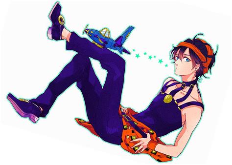 While bucciarati's remaining crew stops for lunch, narancia accidentally splashes red wine onto a man's white suit. 1boy aerosmith (stand) airplane black hair blue eyes ...