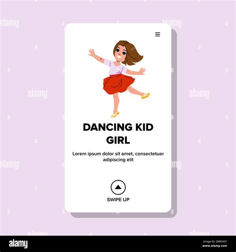 Dancing Kid Girl Vector Stock Vector Image And Art Alamy