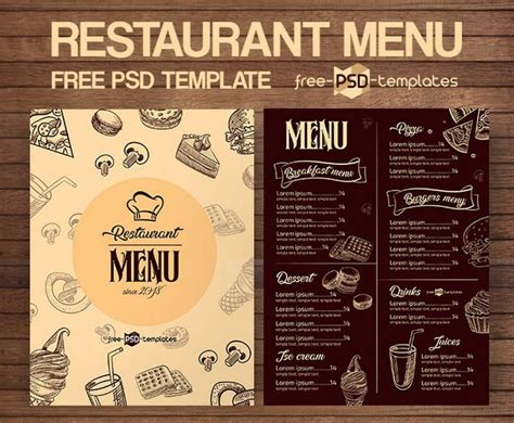 Printable 50 Best Food And Drink Menu Templates Design Shack Restaurant