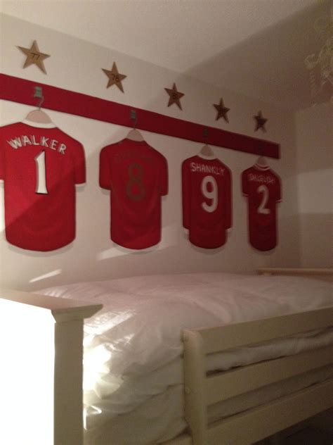 You don't have to keep searching anymore here is one of the top bedroom trends! My Liverpool F.C wall art! | Football bedroom, Boys ...