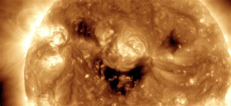 Nasa Catches The Sun In A Big Smiley Face Made Of Wind Look