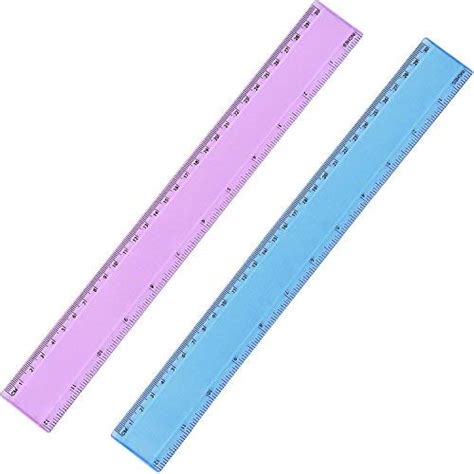 Buy Eboot 2 Pieces Plastic Color Ruler Straight Ruler Math Rulers 12