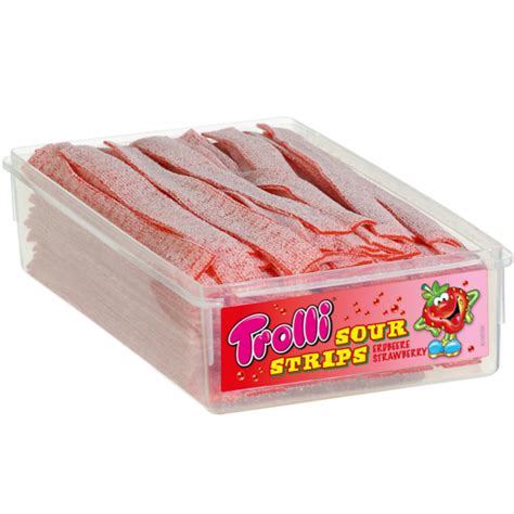 Trolli Sour Strips Strawberry 1200g — Sm Business