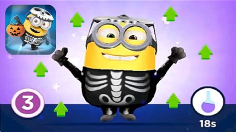 Minion Rush Level Up Costume Skeleton Bob Minions Youtube