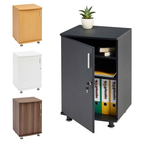 Many tall metal or wood locking file cabinets have a mechanism inside that allows only one open drawer at a time to prevent tipping. Desktop Extension Lockable Storage Cabinet for Home Office ...